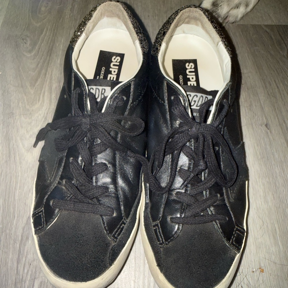 Golden Goose Black and White Sneakers ggdb/sstar 38
